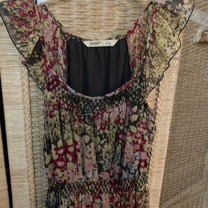 Old Navy dress multi flower light weight